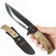 Couteau Poignard de Chasse Camping Rando Camp Acier 440 Manche Bois Etui Nylon RR844 - Livraison Gratuite