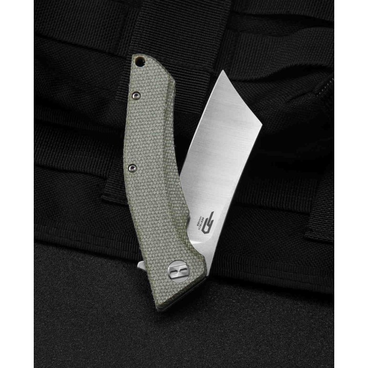 Couteau Bestech Cubis Beige Manche Micarta Lame Acier D2 IKBS Linerlock Clip BTKG42B - Livraison Gratuite