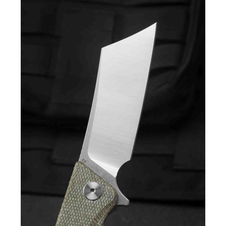 Couteau Bestech Cubis Beige Manche Micarta Lame Acier D2 IKBS Linerlock Clip BTKG42B - Livraison Gratuite