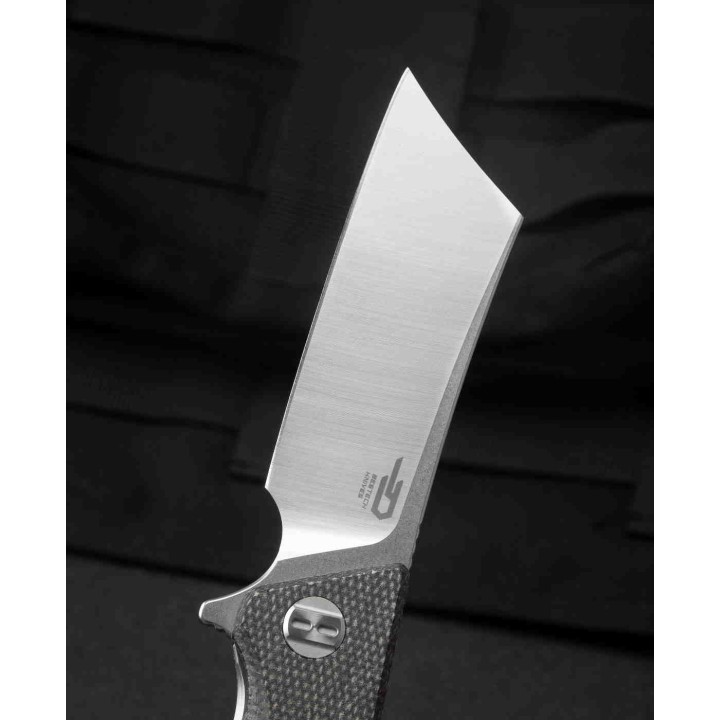 Couteau Bestech Cubis Black Manche Micarta Lame Acier D2 IKBS Linerlock Clip BTKG42A - Livraison Gratuite