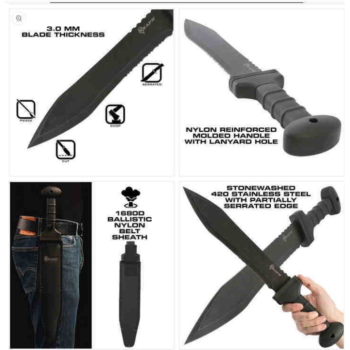 Glaive Reapr Legion Sword Lame Acier 420 Manche Nylon Etui Nylon SHF11019 - Livraison Gratuite
