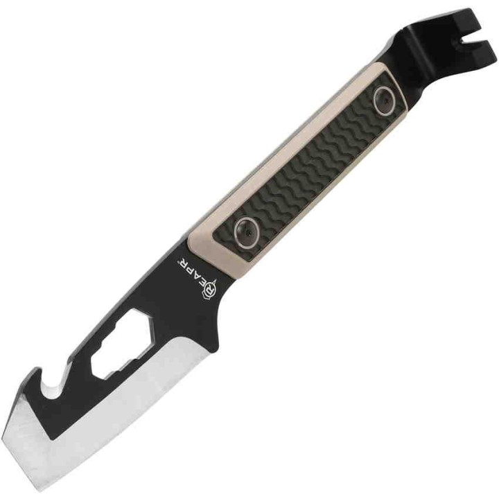 Couteau Pied De Biche Reapr Versa Tac Pry Bar Lame Acier 420 Etui Nylon SHF11015 - Livraison Gratuite