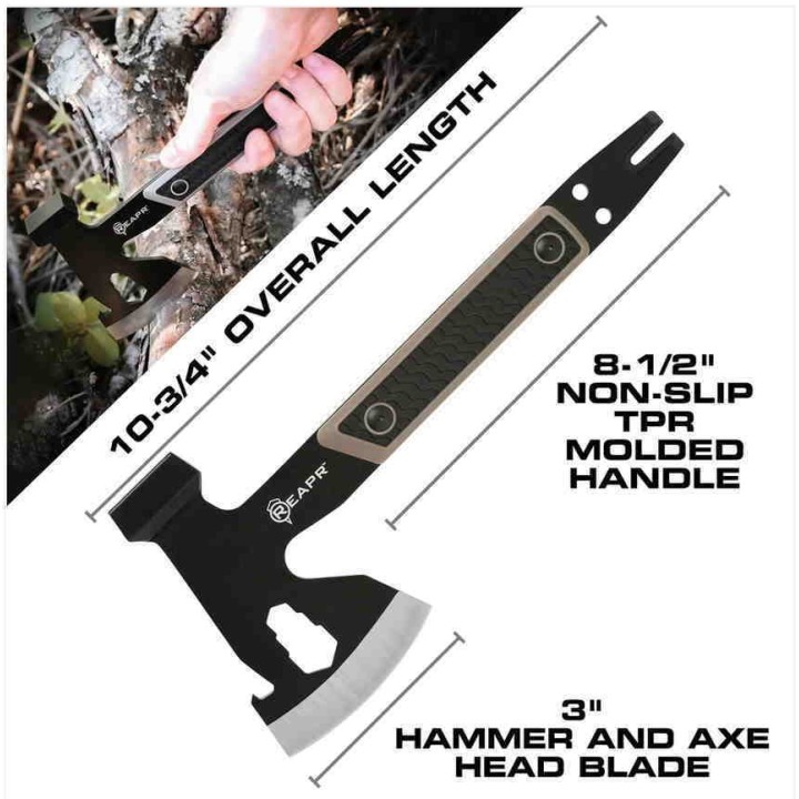 Hache Reapr Versa Camp Axe Lame Acier 420 Manche TPR Etui Nylon SHF11014 - Livraison Gratuite
