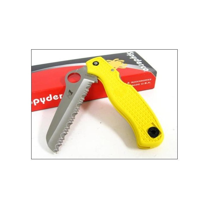Couteau SPYDERCO SC89SYL Yellow ATLANTIC SALT Serrat H1