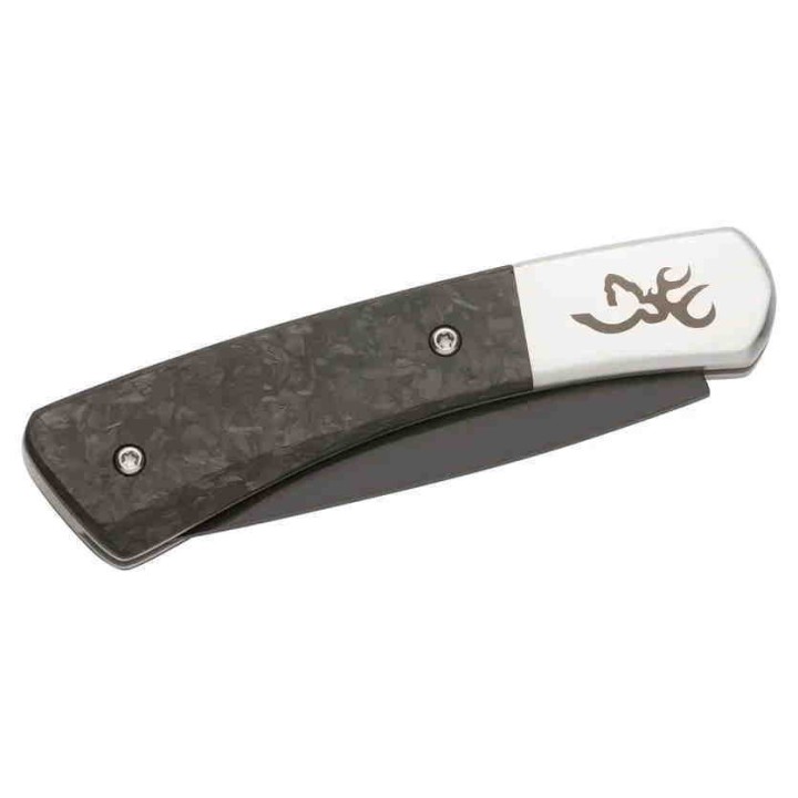 Couteau Browning Knoll Folder Lame Acier 12C27 Manche Fibre de Carbone BR0476 - Livraison Gratuite