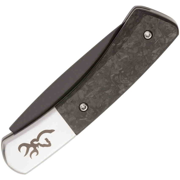 Couteau Browning Knoll Folder Lame Acier 12C27 Manche Fibre de Carbone BR0476 - Livraison Gratuite