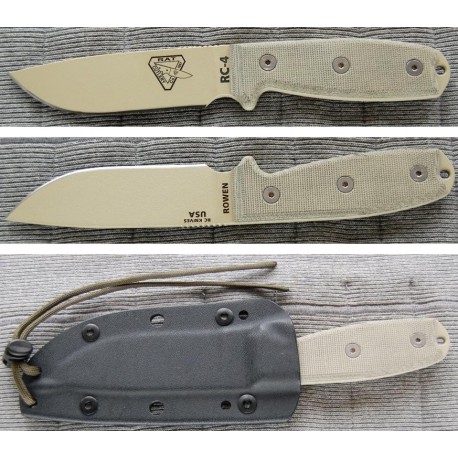 COUTEAU ESEE RC-4 Rat Cutlery COUTEAU DE COMBAT ESE Model 4 Made In USA RC4PDT - Livraison Gratuite