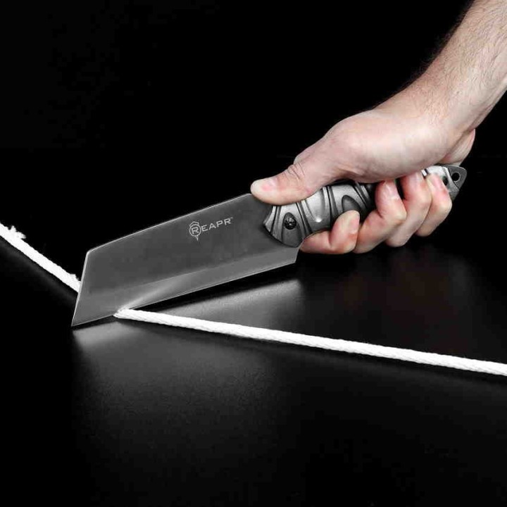 Couteau Reapr Jamr Cleaver Lame Acier 420 Manche Aluminium Etui Nylon SHF11012 - Livraison Gratuite