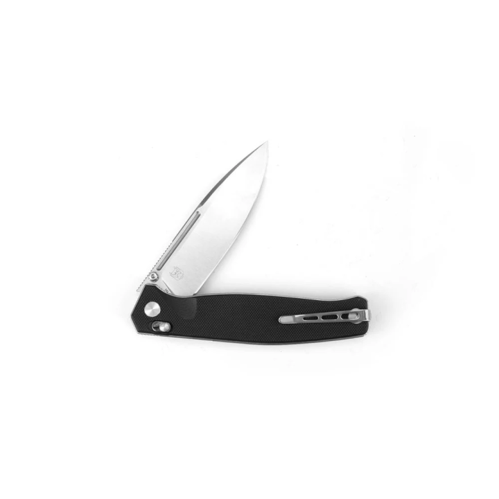 Couteau Real Steel HUGINN Black/Satin Manche G10 Lame Acier VG10 Slide Lock Clip RS7651 - Livraison Gratuite
