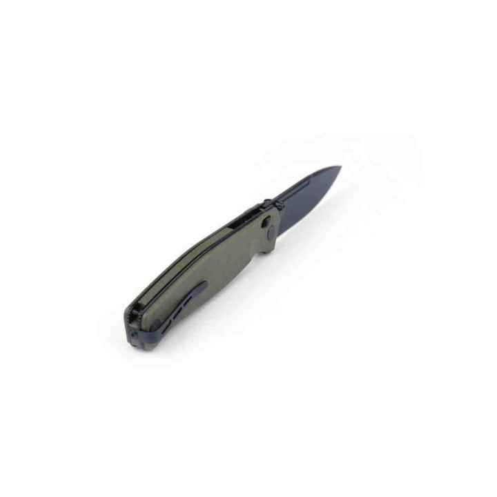Couteau Real Steel HUGINN Green/Black Manche G10 Lame Acier VG10 Slide Lock Clip RS7652GB - Livraison Gratuite