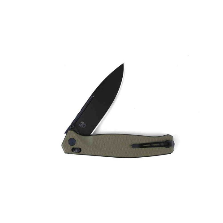 Couteau Real Steel HUGINN Green/Black Manche G10 Lame Acier VG10 Slide Lock Clip RS7652GB - Livraison Gratuite