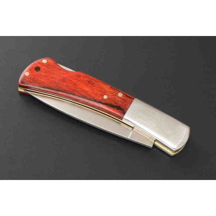 Couteau Kanetsune KAICO-TOU Lame Acier AUS-8 Manche Bois Lockback Made Japan KB509 - Livraison Gratuite