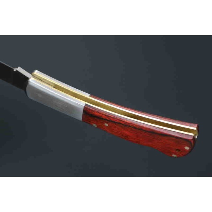 Couteau Kanetsune KAICO-TOU Lame Acier AUS-8 Manche Bois Lockback Made Japan KB509 - Livraison Gratuite