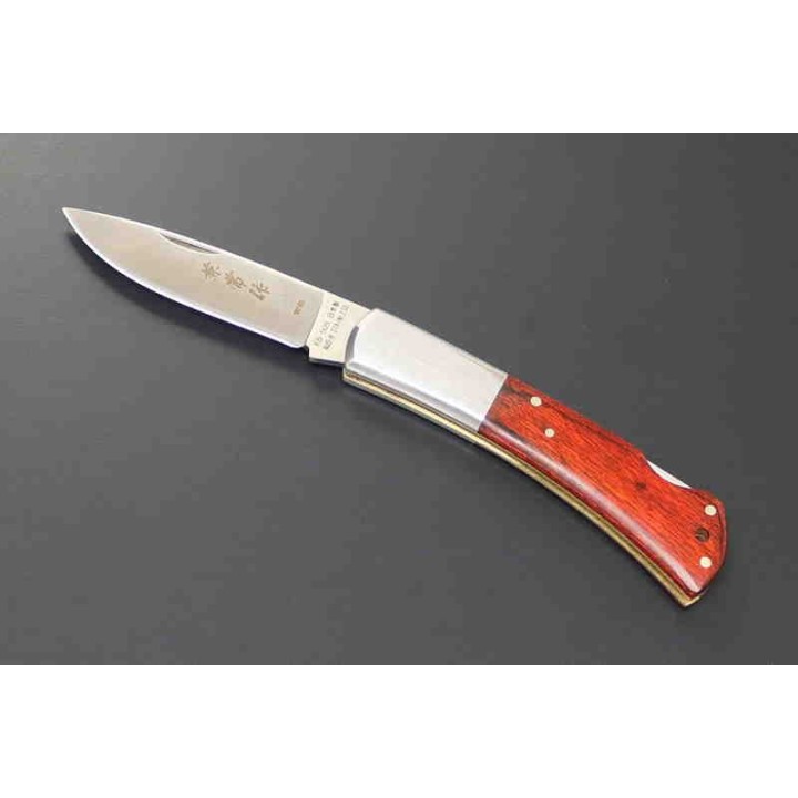 Couteau Kanetsune KAICO-TOU Lame Acier AUS-8 Manche Bois Lockback Made Japan KB509 - Livraison Gratuite