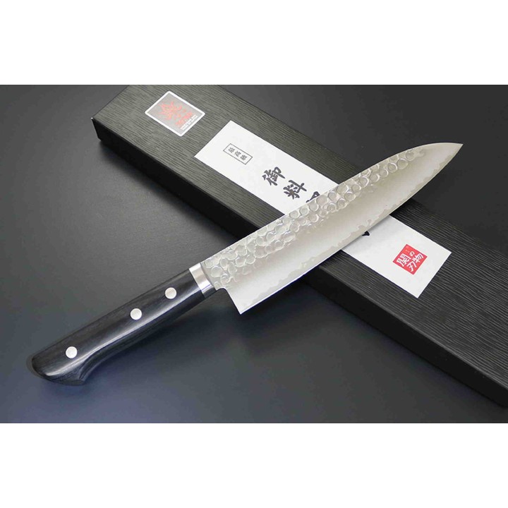 Couteaude Cuisine Kanetsune Kengata Kitchen Lame Acier VG1/SUS-410 Manche Bois Made Japan KC945 - Livraison Gratuite