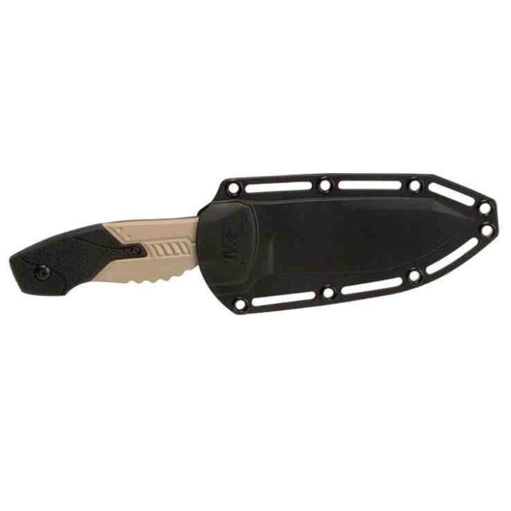 Couteau Tactical Smith&Wesson M&P Lame Acier 8Cr13MoV Manche Aluminium Etui Nylon SWMPF2CSCP - Livraison Gratuite