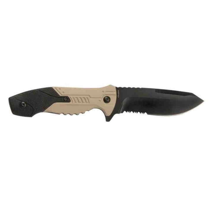 Couteau Tactical Smith&Wesson M&P Lame Acier 8Cr13MoV Manche Aluminium Etui Nylon SWMPF2CSCP - Livraison Gratuite