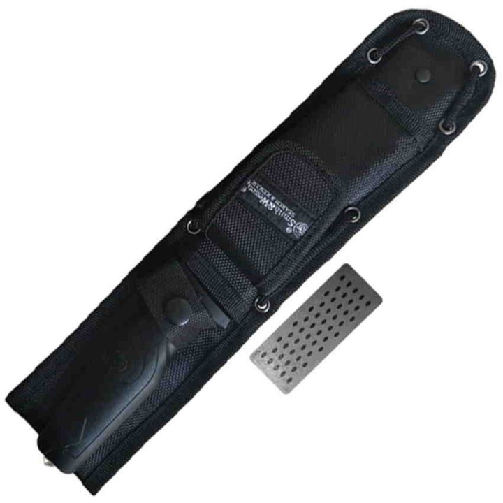 Couteau Tactical Smith&Wesson Search & Rescue Lame Acier 8Cr13MoV Manche Aluminium Etui Nylon SW1100071 - Livraison Gratuite