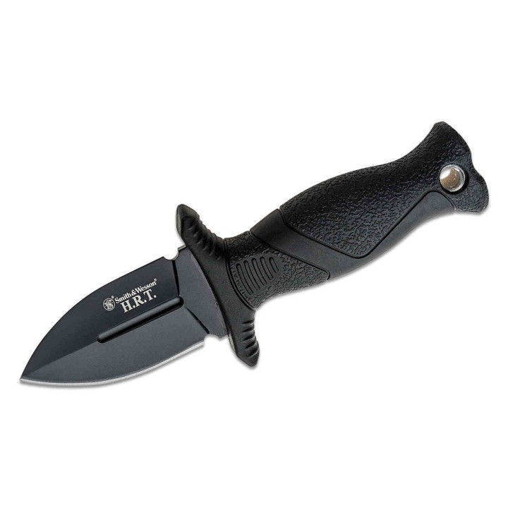 Couteau de Botte Smith&Wesson Small Boot Lame Acier 8Cr13MoV Manche TPE Etui Nylon SW1160815 - Livraison Gratuite