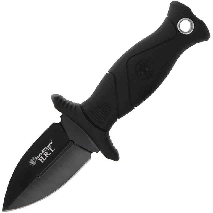 Couteau de Botte Smith&Wesson Small Boot Lame Acier 8Cr13MoV Manche TPE Etui Nylon SW1160815 - Livraison Gratuite
