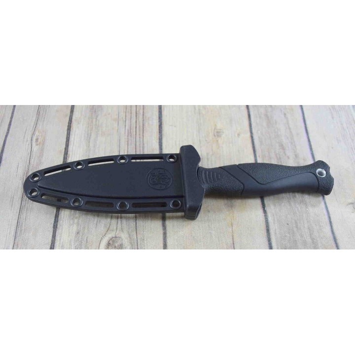 Couteau de Botte Smith&Wesson Boot Lame Acier 8Cr13MoV Manche TPE Etui Nylon SW1160816 - Livraison Gratuite