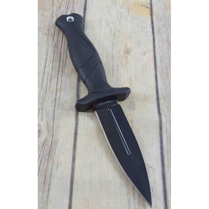 Couteau de Botte Smith&Wesson Boot Lame Acier 8Cr13MoV Manche TPE Etui Nylon SW1160816 - Livraison Gratuite