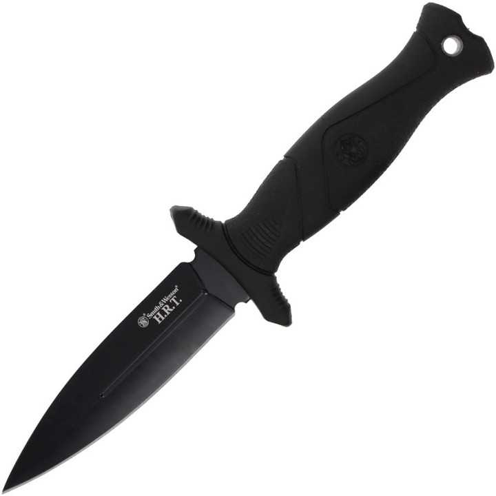 Couteau de Botte Smith&Wesson Boot Lame Acier 8Cr13MoV Manche TPE Etui Nylon SW1160816 - Livraison Gratuite