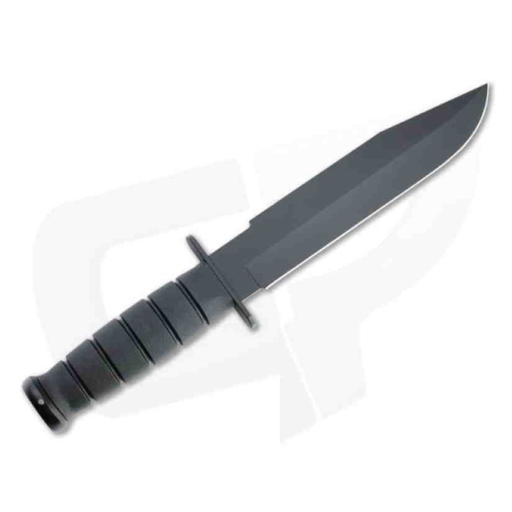 Couteau Ka-Bar Fighter Straight Lame Acier Carbone 1095 Manche Kraton Etui Nylon Made USA KA1269 - Livraison Gratuite