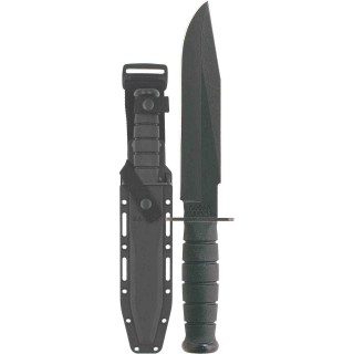 Couteau Ka-Bar Fighter Straight Lame Acier Carbone 1095 Manche Kraton Etui Nylon Made USA KA1269 - Livraison Gratuite