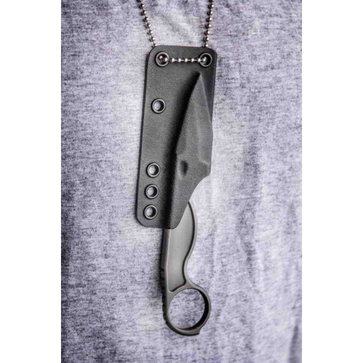 Couteau Flagrant Beard Havoc River Wash Lame Acier Carbone 1095 Etui Kydex USA FBFHAV01 - Livraison Gratuite