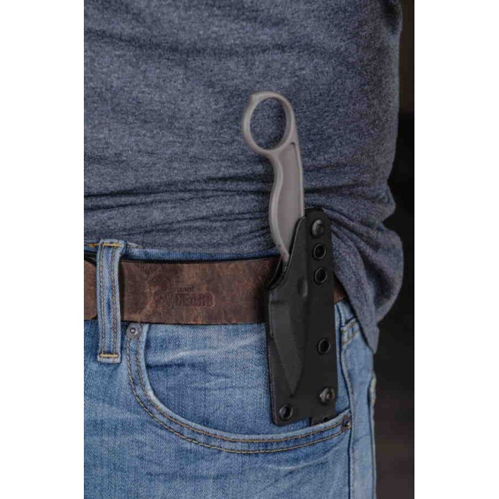 Couteau Flagrant Beard Havoc River Wash Lame Acier Carbone 1095 Etui Kydex USA FBFHAV01 - Livraison Gratuite