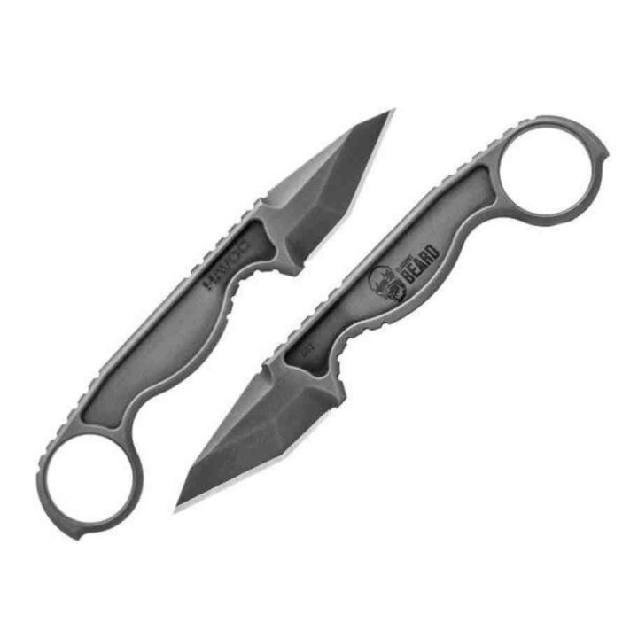 Couteau Flagrant Beard Havoc River Wash Lame Acier Carbone 1095 Etui Kydex USA FBFHAV01 - Livraison Gratuite