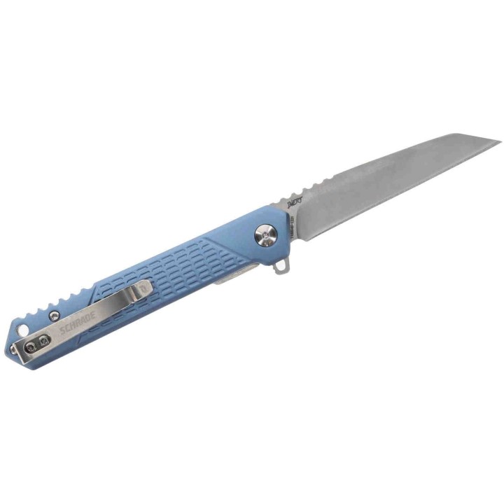 Couteau Schrade Inert Wharncliffe Lame Acier AUS-10 Manche Aluminum Linerlock Clip SCH1159320 - Livraison Gratuite