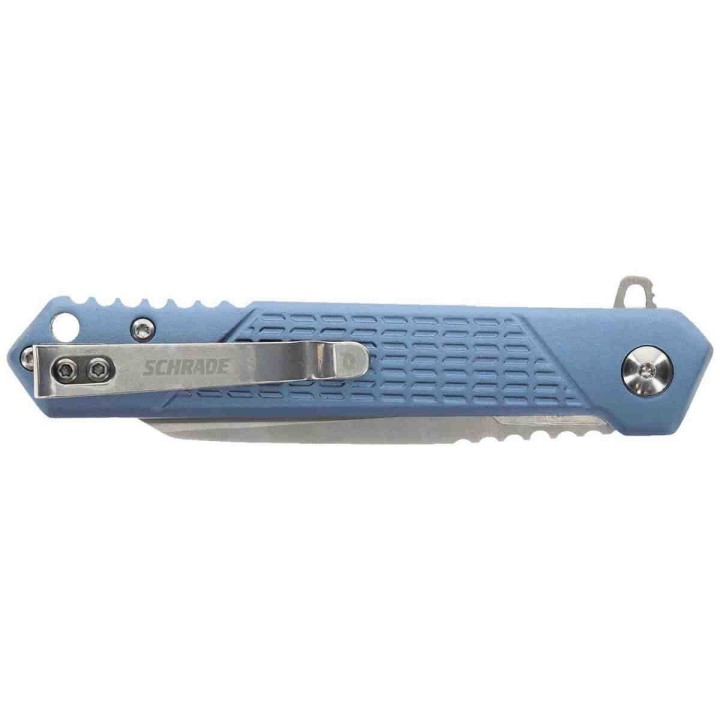Couteau Schrade Inert Wharncliffe Lame Acier AUS-10 Manche Aluminum Linerlock Clip SCH1159320 - Livraison Gratuite