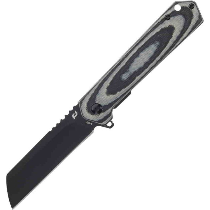 Couteau Schrade Lateral Satin Lame Acier AUS-8 Manche Black/Green G10 IKBS Clip SCH1159291 - Livraison Gratuite