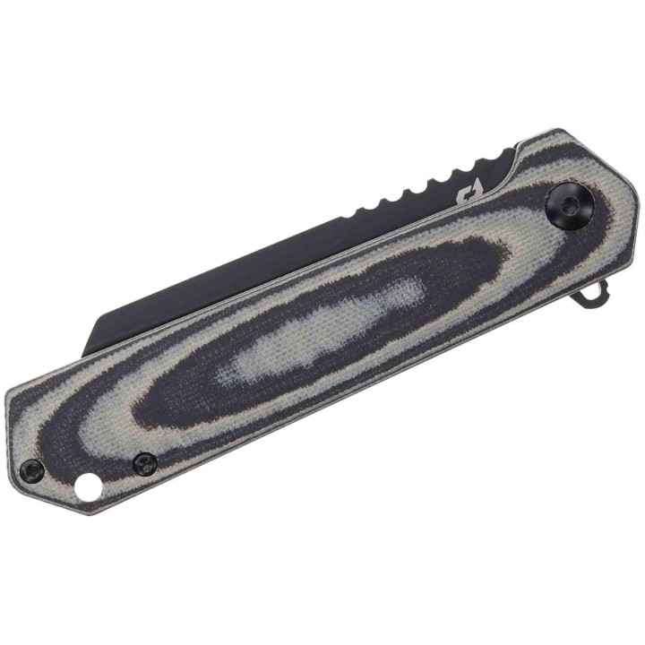 Couteau Schrade Lateral Satin Lame Acier AUS-8 Manche Black/Green G10 IKBS Clip SCH1159291 - Livraison Gratuite