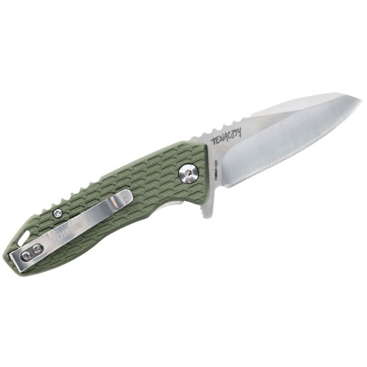 Couteau Schrade Delta Class Tenacity Green Manche Alu IKBS Linerlock Clip SCH1159317 - Livraison Gratuite