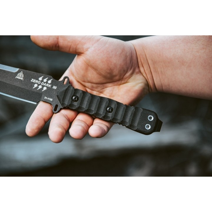 Couteau de Combat Tops Zero Dark 30 Lame acier carbone 1095 Tops Knives Made In USA TPZERO30 - Livraison Gratuite