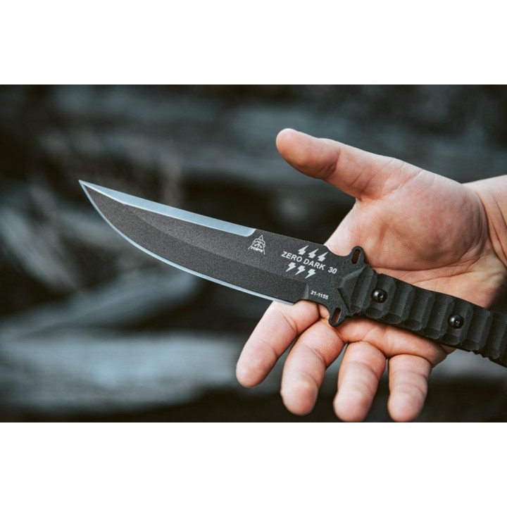 Couteau de Combat Tops Zero Dark 30 Lame acier carbone 1095 Tops Knives Made In USA TPZERO30 - Livraison Gratuite