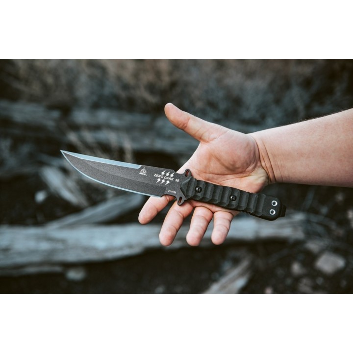 Couteau de Combat Tops Zero Dark 30 Lame acier carbone 1095 Tops Knives Made In USA TPZERO30 - Livraison Gratuite