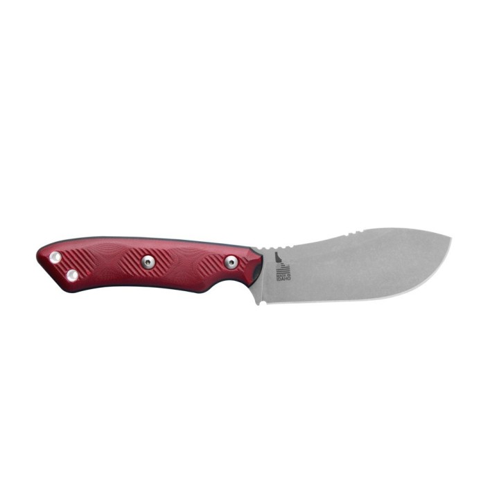 Couteau TOPS Camp Creek Fire Edition Lame Acier CPM S35VN Manche Red/Black G10 Etui Cuir USA TPCPCKFE01 - Livraison Gratuite