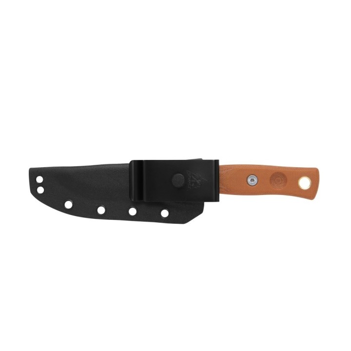 Couteau de Survie TOPS Fieldcraft 3.5 Lame Acier Carbone 1095 Manche Tan Etui Kydex Made USA TPMBROS01 - Livraison Gratuite