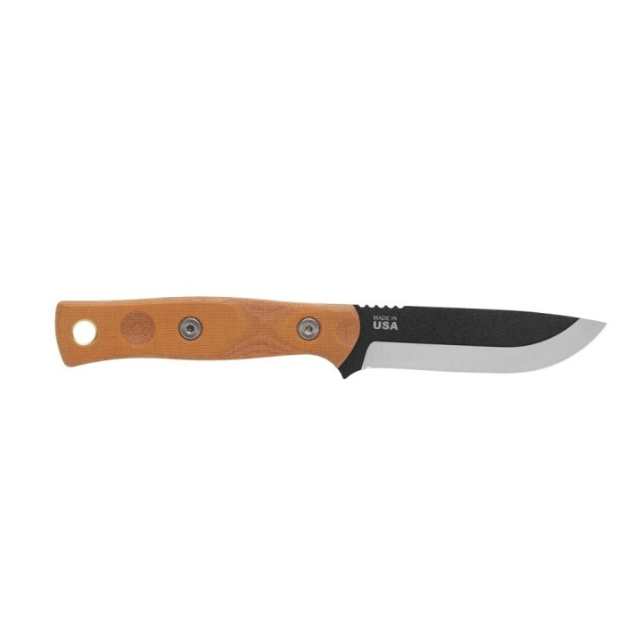 Couteau de Survie TOPS Fieldcraft 3.5 Lame Acier Carbone 1095 Manche Tan Etui Kydex Made USA TPMBROS01 - Livraison Gratuite