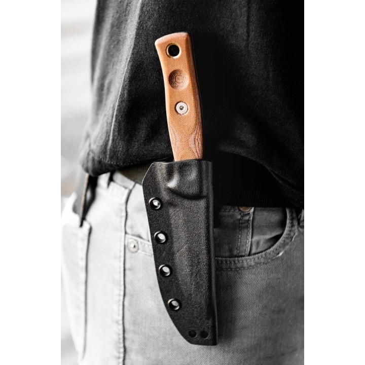 Couteau de Survie TOPS Fieldcraft 3.5 Lame Acier Carbone 1095 Manche Tan Etui Kydex Made USA TPMBROS01 - Livraison Gratuite