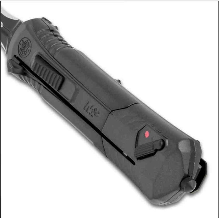 Couteau Automatique OTF Smith&Wesson M&P Lame Acier AUS-8 Dague Manche Alu SW1160824 - Livraison Gratuite