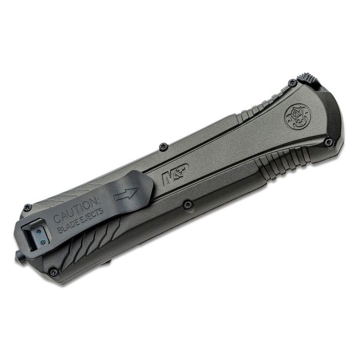 Couteau Automatique OTF Smith&Wesson M&P Lame Acier AUS-8 Dague Manche Alu SW1160824 - Livraison Gratuite