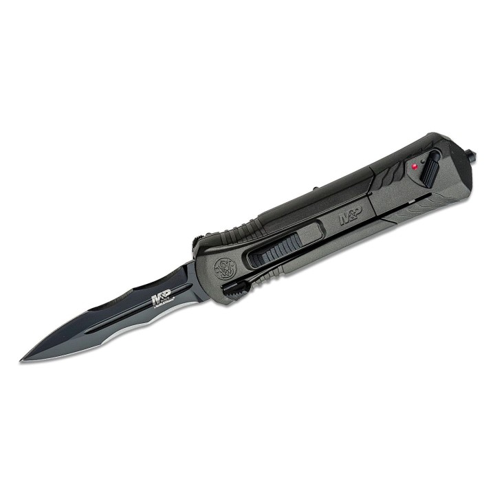 Couteau Automatique OTF Smith&Wesson M&P Lame Acier AUS-8 Dague Manche Alu SW1160824 - Livraison Gratuite