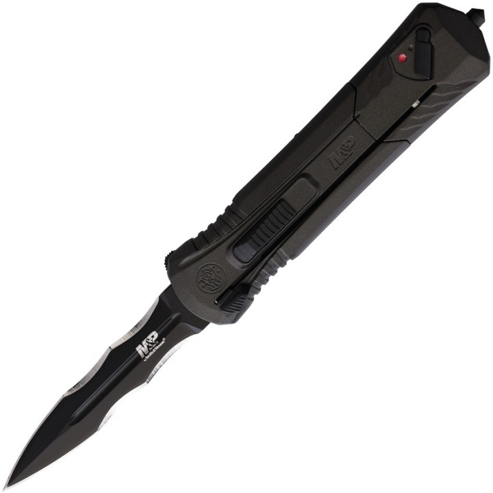 Couteau Automatique OTF Smith&Wesson M&P Lame Acier AUS-8 Dague Manche Alu SW1160824 - Livraison Gratuite