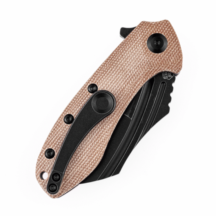 Couteau Kansept KTC3 Brown Manche Micarta Lame Acier 154CM Linerlock Clip KT1031B2 - Livraison Gratuite