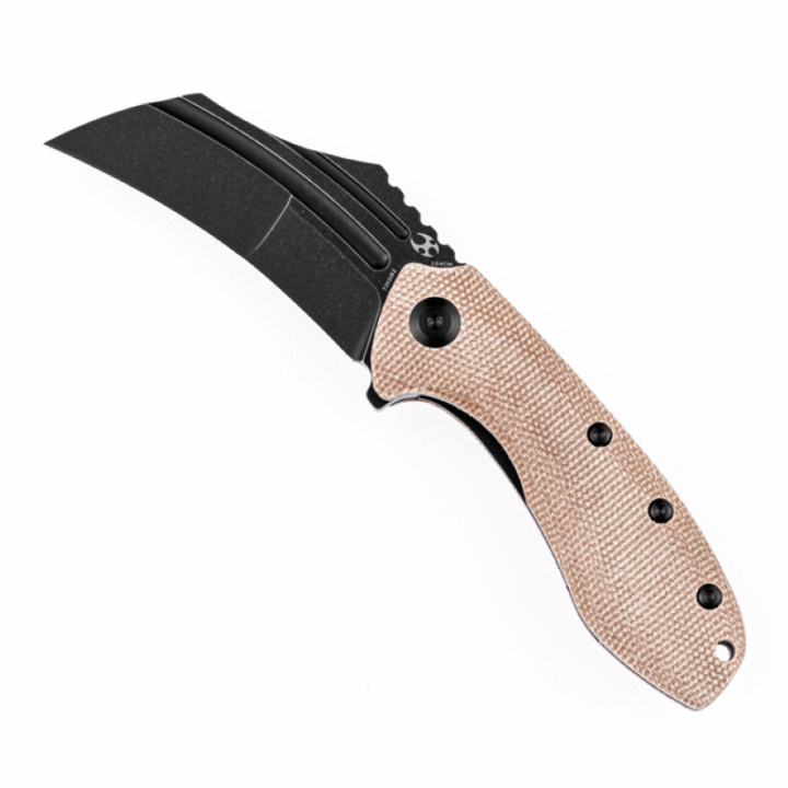 Couteau Kansept KTC3 Brown Manche Micarta Lame Acier 154CM Linerlock Clip KT1031B2 - Livraison Gratuite
